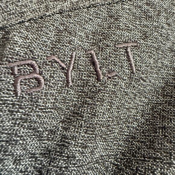 BYLT Basics Gray Vista Long Sleeve Button Down Tech Shirt Charcoal Medium - Picture 6 of 6